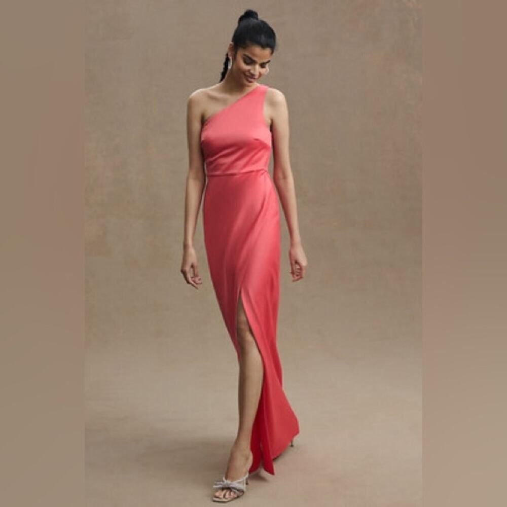 BHLDN | Dylan One Shoulder Maxi Dress Side Slit